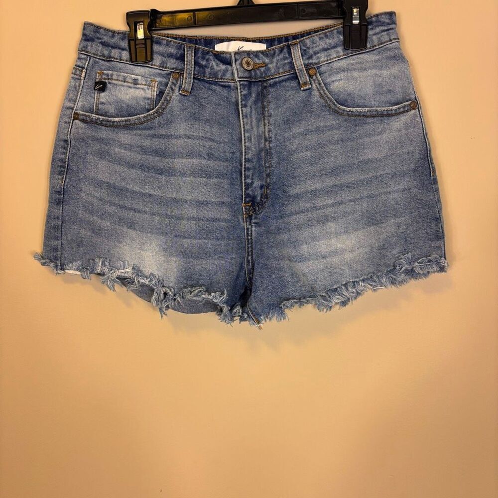 Kancan High Waisted Cut Off Jean Shorts Size 29